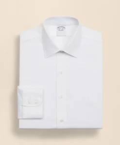 Stretch Supima® Cotton Non-Iron Twill Ainsley Collar Dress Shirt