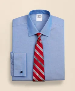 Stretch Supima® Cotton Non-Iron Pinpoint Oxford Ainsley Collar Dress Shirt
