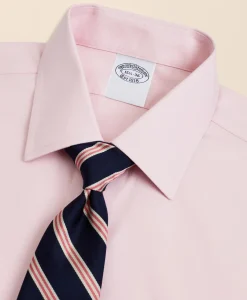 Stretch Supima® Cotton Non-Iron Pinpoint Oxford Ainsley Collar Dress Shirt
