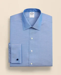 Stretch Supima® Cotton Non-Iron Pinpoint Oxford Ainsley Collar Dress Shirt