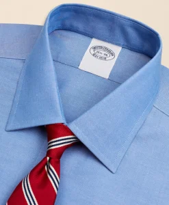 Stretch Supima® Cotton Non-Iron Pinpoint Oxford Ainsley Collar Dress Shirt