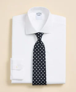 Stretch Supima® Cotton Non-Iron Royal Oxford English Spread Collar Dress Shirt