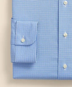 Stretch Supima® Cotton Non-Iron Royal Oxford Ainsley Collar, Ground Check Dress Shirt