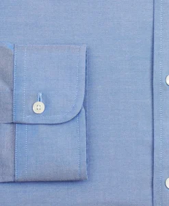 Stretch Supima® Cotton Non-Iron Pinpoint Oxford Ainsley Collar Dress Shirt