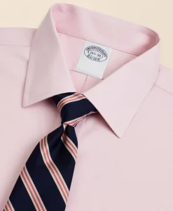 Stretch Supima® Cotton Non-Iron Pinpoint Oxford Ainsley Collar Dress Shirt