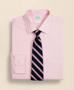 Stretch Supima® Cotton Non-Iron Pinpoint Oxford Ainsley Collar Dress Shirt