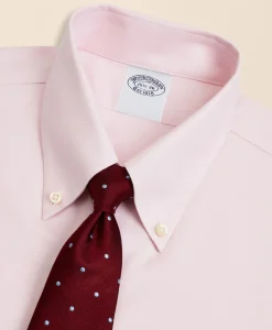 Stretch Supima® Cotton Non-Iron Twill Button-Down Collar Dress Shirt