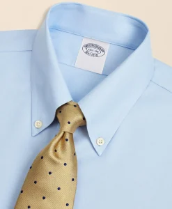 Stretch Supima® Cotton Non-Iron Twill Button-Down Collar Dress Shirt