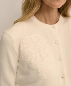 Supima® Cotton Floral Embroidered Cardigan