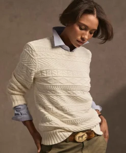 Supima® Cotton Gansey Knit Sweater