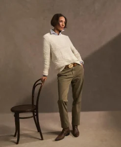 Supima® Cotton Gansey Knit Sweater