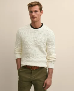 Supima® Cotton Gansey Knit Sweater