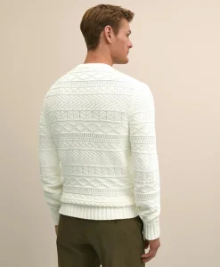Supima® Cotton Gansey Knit Sweater