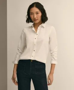 Supima® Cotton Gold-Tone Button Shirt