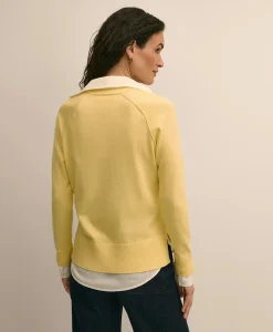 Supima® Cotton Layered Sweater-Shirt