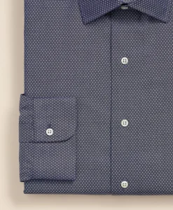 Supima® Cotton Non-Iron Ainsley Collar Dot Dress Shirt