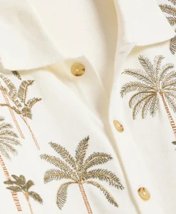Supima® Cotton Palm Polo Cardigan