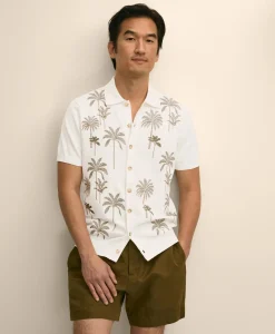 Supima® Cotton Palm Polo Cardigan