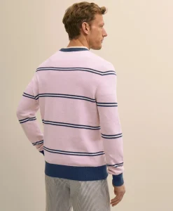 Supima® Cotton Pique Crewneck Sweater