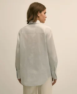 Supima® Cotton Sateen Relaxed Shirt