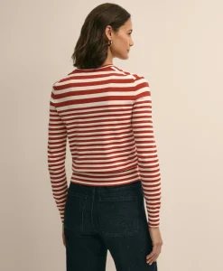 Supima® Cotton Variegated Stripe Cardigan