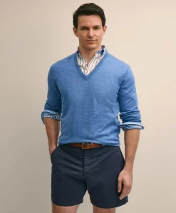 Supima® Cotton V-Neck Sweater