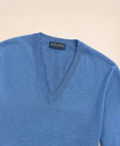 Supima® Cotton V-Neck Sweater