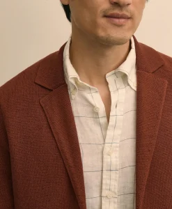 Sweater Blazer In Linen-Cotton Blend