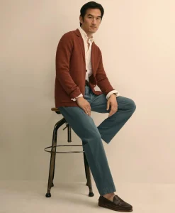 Sweater Blazer In Linen-Cotton Blend