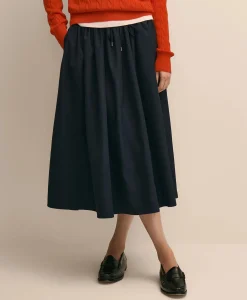 Taffeta Water-Resistant Drawstring Circle Skirt