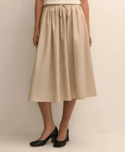Taffeta Water-Resistant Drawstring Circle Skirt