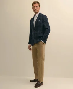 The Cloud Jacket in Wool-Linen Check