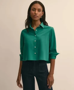 The Cropped Back-Pleat Shirt