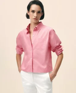 The Cropped Button-Down Shirt
