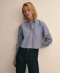 The Cropped Button-Down Shirt