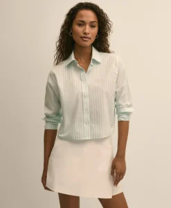 The Cropped Stripe Shirt