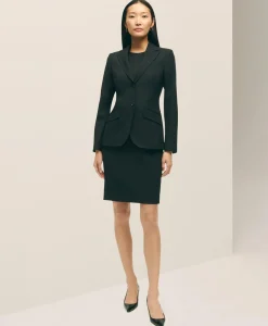 The Essentials Brooks Brothers Stretch Wool Sheath Dress
