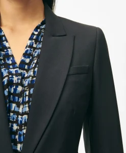 The Essentials Single-Breasted Peak Lapel in Wool Blend