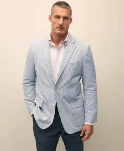 The No. 1 Sack Sport Coat in Cotton Seersucker