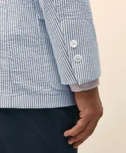 The No. 1 Sack Sport Coat in Cotton Seersucker