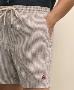 The 6" Seersucker Friday Drawstring Shorts