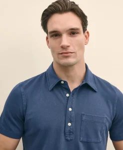 The Vintage Short-Sleeve Garment Dyed Polo Shirt