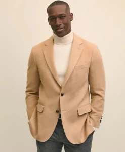 Traditional Fit Camel Hair Twill 1818 Sport Coat