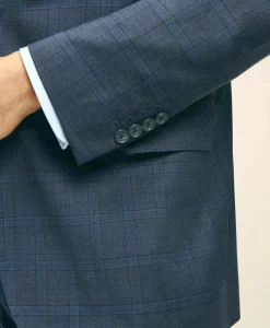 Traditional Fit Wool Checked 1818 Suit