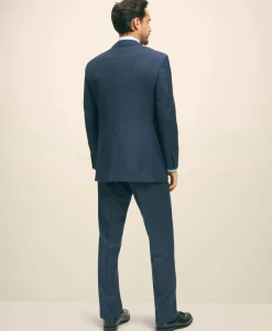 Traditional Fit Wool Checked 1818 Suit