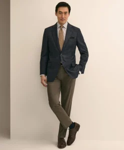 Traditional Fit Wool Check Sport Coat
