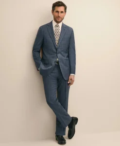 Traditional Fit Wool Check 1818 Suit