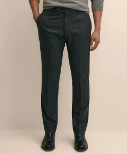 Traditional Fit Wool Flannel Dress Pants