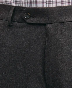 Traditional Fit Wool Flannel Dress Pants