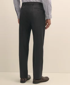 Traditional Fit Wool Flannel Dress Pants